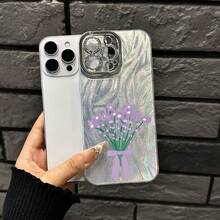 Funda para phone 16/15/14/13/12/11 Pro, Promax Plus, X y Xsmax (talla S). Diseño elegante y delicado. Una opción sofisticada para quienes prefieren la suavidad. - Plateado - Ver 2