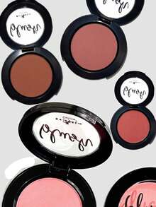 Rubor Powder Blush Italia Deluxe blush compacto profesional acabado mate fórmula de larga duración resaltado de mejillas y contornos esencial en kits de maquillaje variedad de tonos fácil aplicación - Boho  #05 - Ver 3