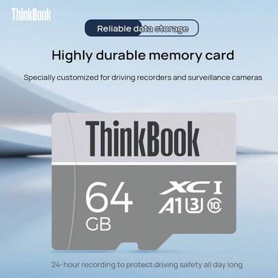 Lenovo TF106 Industrial-Grade Durable MicroSD Memory Card 4K Ultra-High-Definition Recording High-Speed Reading And Writing Waterproof And Shock-Resistant Extreme Temperature Resistant Suitable For Driving Recorders/Security Monitoring/Drones
