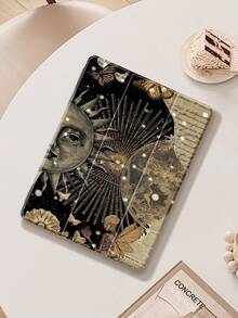 表情复古太阳纹保护壳 适用于iPad (A16) 第11代 11英寸 2025 苹果iPad Air 11 (2025) 兼容iPad第10代手机壳 10.9英寸 2022 三重折叠保护壳 自动唤醒休眠 返校节平板电脑保护套 创意设计 - 彩色 - 查看 6