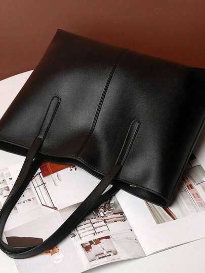 32cm*25cm*14cm Medium Size PU Leather Women Handbag With Top Handle