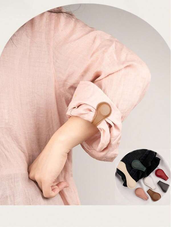 2 Pcs Magnetic Cuff And Sleeve Adjusters - Multifunctional Accessories For Men's And Women's Clothing, Featuring Strong Double-Sided Magnets To Adjust Cuffs And Hems. Hat Fixing Clips - Bookmark Fixing Clips - Removable, No Need To Sew To Fix Buttons, Detachable Design Suitable For Various Uses - Hat Fixing Clips - Bookmark Fixing Clips, Etc.