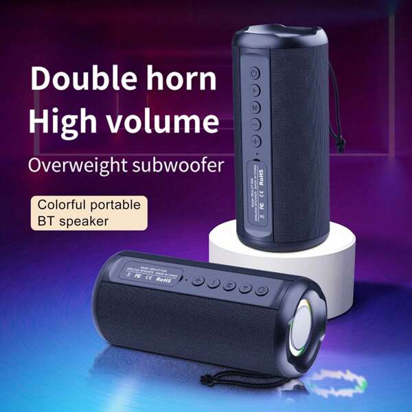 Enceinte portable sans fil BT 5.2, étanche IPX5, son stéréo HiFi, longue durée de lecture, caisson de basses portable, idéale pour les fêtes