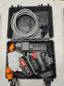 便携式高压清洗机，无线高压清洗机，电池供电水枪，适用于汽车、家庭、花园，5合1喷嘴手持式清洁器，带16英尺软管（68V、48V、24V） - 彩色 - 查看 14