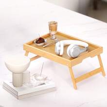 Lap Tray Bed Trays For Eating - Multi-Functional Bed Table Tray, Great Breakfast In Bed Tray And Ideal For Eating And Laptops With Lap Table Feature - Màu gỗ - Xem 5