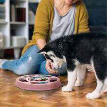 Dog Puzzle Toys, Interactive Training Funny Dog Toy, Puppy Food Puzzle Game Feeder, Anti-Slip Pet Treat Dispenser, Slow Feeding Aid Pets Digestion Gift For Puppy, Medium Large Dogs - Hồng - Xem 2