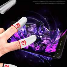 [Bundle Box] New Mobile Game Finger Sleeves, Cool Pattern Fiber Optic Material Finger Caps Designed For Mobile Gamers, Breathable, Sweat-Proof, Lightweight - Multicolor - View 11