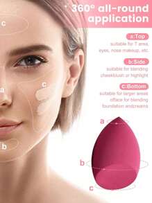 50/40/30/20/10/5pcs Makeup Kit, Including: 10 Pieces Of Liquid Makeup Sponge+10 Pieces Of Mini Liquid Makeup Sponge+10 Pieces Of Triangular Powder Puff For Loose Powder And Makeup Set+10 Pieces Of Air Cushion Powder Puff For Facial Makeup+10 Pieces Of Mini Air Cushion Powder Puff For Facial Concealer Makeup Cream And Foundation Cream Mixed Beauty Sponge