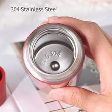 1 件 230ml 迷你咖啡瓶真空保温杯小容量便携式不锈钢旅行饮料水瓶保温瓶返校 - 彩色 - 查看 11