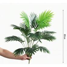 82 cm, 18 Stück hohe künstliche Bananenblätter mit Stielen, Imitation einer Paradiesvogelpalme, künstliche Blätter, tropische Pflanze, grüne Blätter, Blumen, Dschungel, Strandparty, Haus, Garten, Dekoration, Hochzeitsdekoration, ohne Blumentopf