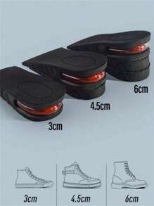 2PCS EVA Height Increase Insole Deodorant Breathable Memory Foam Pads Invisible Inner Height Increasing Shoe Half Pad For Unisex