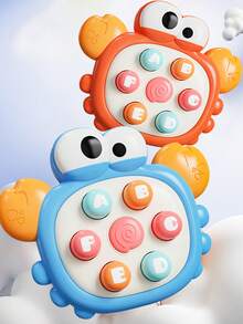 1pc Whack-A-Mole Mini Handheld Toy, Interactive Educational Toy For Toddlers, No Battery Needed Multi-Color Design, Suitable Gift For Kids 3+ Years Old , Christmas Birthday