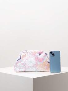 闪亮彩色亮片女士手拿包、花卉包、亮片包、舞会包、新娘派对包、舞会配饰、优雅女士包、婚礼用品、闪亮派对钱包（图案随机设计）