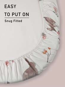 GLLQUEN BABY Bassinet Sheets 2 Packs, Breathable Cozy Fitted Mattress Sheet, Elastic Travel Crib Fashionable Floral Pattern, Cradle Sheets For Baby Boy Girls 32"X16"(Rabbit), Oeko-Tex Certificated