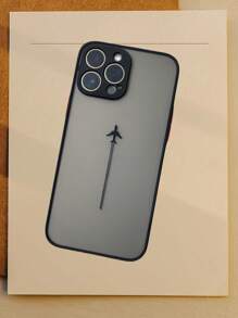 1pc Unique Airplane Pattern Full Coverage Shock-Resistant Phone Case, Suitable For IPhone 17, 16, 15, 14, 13, 12, 11 Pro Max