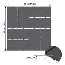LILIIN Balcony Tiles, Anthracite, 11 Pieces - 1㎡, 30x30 Cm, Terrace Tiles With Wood Grain Look, Weatherproof With Drainage Function, Click Tiles Terrace, Weatherproof Slabs For Balcony, Twill / Straight - Anthracite - View 9