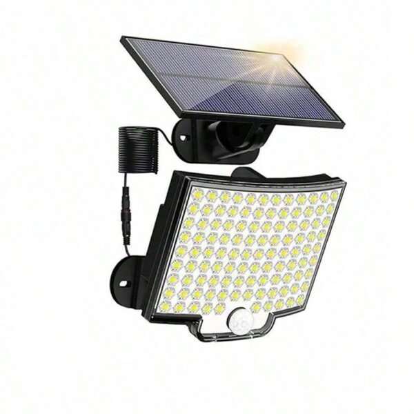 Bright & Efficient Solar Security Light: 106LED, Motion-Sensor, Remote-Controlled, Waterproof - Perfect Outdoor Safety Solution Halloween Christmas Thanksgiving Gift