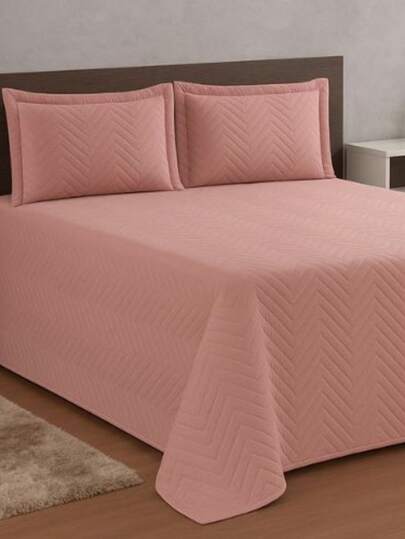 Cobre Leito Luxo Casal 3 Peças – Elegância e Conforto para Suas Noites