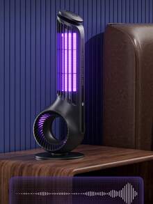 USB充电式灭蚊灯，自动床头捕蚊灯，光触媒紫外线驱蚊器，适用于室内家用户外露营 - 彩色 - 查看 10