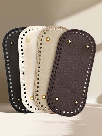 5 pezzi Bordi per borse in stile bohémien fatti a mano all'uncinetto con fori, accessori per borse fai-da-te - vari colori, ovali lunghi, per realizzare borse a spalla, borse e artigianato fai-da-te, realizzazione di borse, forma di portafoglio, prodotti fatti a mano