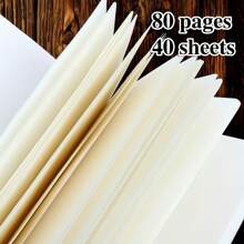 1pc, 32K,80pages,Flower Bird Sketchbook, Portable Travel Sketchbook, Marker Pen Diary,Bandage Pendant, Blank Picture Book, Artwork, Hand Drawn DIY, Planning And Artistic Creation, Suitable For Colored Pencils, Oil Paints, Charcoal Pencils, Marker Pens,Prize,Perfect Gift,Back To School,School Supplies