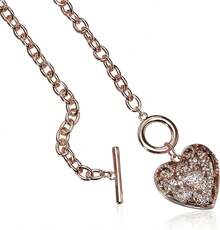 - Collar con colgante de corazón de filigrana - 1 - Ver 3