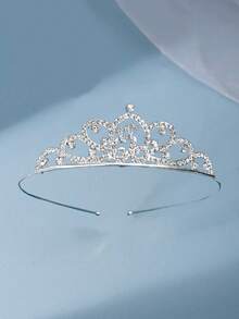 1 件时尚简约花冠蝴蝶设计头带，新娘婚礼派对头饰 - 頭箍髮飾 - 查看 8