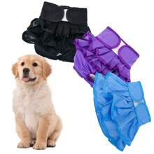 3 paquets de couches-culottes lavables pour chien femelle, de haute qualité et très absorbantes. Couches-culottes souples pour chiots, durables et résistantes aux fuites, motif léopard. Convient pour les chaleurs, l'incontinence et le dressage des chiots.
