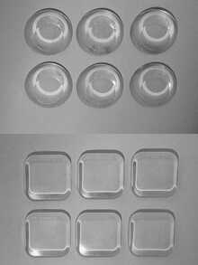 1/3/6pcs Silicone Door Handle Wall Protector Pads, With Strong Adhesive Backing, Upgraded Thick & Reusable, Ideal For Wall Protection And Noise Reduction