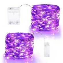 1 Peça Luzes de Fada, Luzes de Fio de Cobre LED, 10/20/30/50/100 LEDs, 1m/2m/3m/5m/10m, Alimentado por Bateria (Baterias não Incluídas), Adequado para Quarto, Jardim, Festa, Casamento, Decoração de Sala, Decoração de Casamento, Decoração de Natal, Luzes de Conto de Fadas, Árvore do Quintal, Natal, Decoração de Festa de Casamento