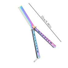 Foldable Butterfly Hair Comb For Outdoor Practice Whipping - Beneficial For Hand Exercises - Suitable As Birthday/Festival Gift