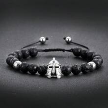 Punk Men Premium Stainless Steel Gothic Devil Strength Satanic Goat Baphomet Bracelet - Goat Bracelet - View 12