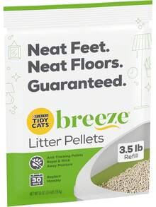 Purina Litter Tidy Cat Breeze Pellets, 3 libras, 2 paquetes, edición limitada - Versión actualizada - Ver 3