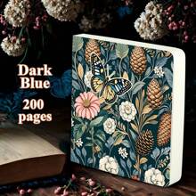 1pc, 200pages, Sketchbook, Butterfly Portable Travel Sketchbook, Blank Picture Book, Artwork, Hand Drawn DIY, Thick Notebook,Planning And Artistic Creation, Suitable For Colored Pencils,Charcoal Pencils, Markers,And Perfect Gift,Back To School,School Supplies