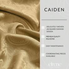 Local Delivery--Home Fashions Elegance Damask Waterproof, Stain & Wrinkle Resistant Fabric Tablecloth, 60" X 120" Oblong/Rectangle, Gold - Gold - View 3