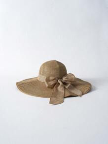 Tropiscape Breitkrempiger Strohhut mit festem Material, Boho Valentine's Day, Valentinstagsurlaubs-Stimmung, Urlaub, Strand