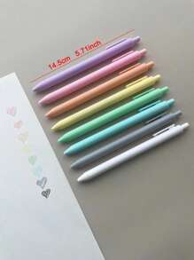 8 Stück pastell-farbige Gelpinsel mit Gummioberfläche und weicher Berührung, Gelstifte für Journaling, Scrapbooking, Schulmaterialien, Schulanfang