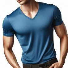 MIL200FIT Men T-Shirts - Blue - View 6