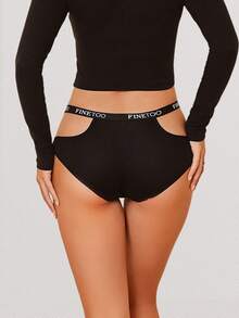 12 Pcs Cotton   Casual-Comfy  Casual-Sporty    Plain    Low Rise   Brief Panties For Women - Multicolor - View 2