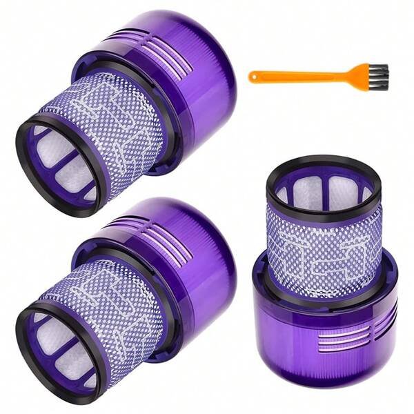 For Vacuum Filters Compatible With V11, SV14, & V15 Series,High-Efficiency Replacement Parts 970013-02,With A Small Brush For Easy Cleaning