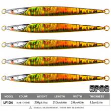 PROBEROS 5 Stücke Jigging Weitwurf Eisenblech Köder, Nanyou Hochsee Angelköder Eisenblech Fisch, Boot Angeln biobasierter künstlicher Köder 180g-280g
