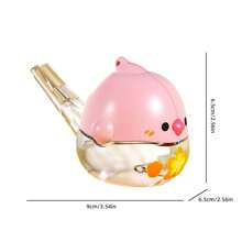 1pc Funny Whistle Chicken Shaped Water Toy, Two Ways To Play, Portable Educational Toy, Cartoon Design, Multi-Colors