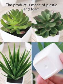 1/3 Stücke 3-5 Zoll (H) Mini Sukkulenten Topfpflanzen für Zuhause, Schlafzimmer, Wohnzimmer, Hochzeit, Geburtstag, Abschluss, Party und Tischdekoration