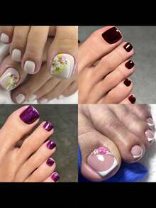 120Pcs/Box Toenail Dual Form Nail Mold Acrylic Toe Nail Extension Full Cover Quick Building Gel Mold Reusable Nail Upper Form - Pink - View 5