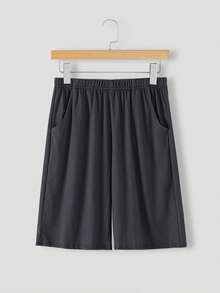 3 Cặp Quần Short Nam Mùa Hè Mới Màu Trơn Đen/Xám/Xanh Mỏng Thường Ngày Thoải Mái - Nhiều màu - Xem 2