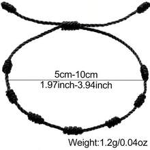 6pcs/Set Chinese New Year Red Lucky Bracelet, Minimalist Handmade Braided Friendship Bracelets For Men And Women - Bracelet - View 3