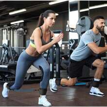 1 pièce Sangle de cheville pour exercices des jambes et des fesses, menottes de cheville de résistance pour rack de squat et ponts fessiers, salle de gym