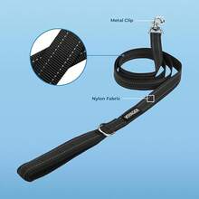 Pet Basic Dog Collars - Leash (Black) - View 2