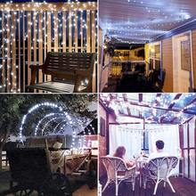 Joomer Solar Fairy Lights, 2-Pack Total 80FT 240LED Solar String Lights Outdoor Waterproof Lighting Modes For Patio Fence Party Garden Yard Home Holiday Tree Outdoor Decoration (Warm) - White - View 4